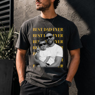 Bester Vater Aller Zeiten Benutzerdefiniertes Foto T-Shirt