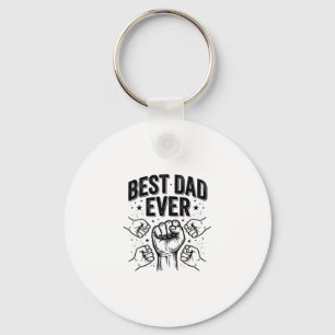 Bester Vater Aller Zeiten Fist Bump Vintage-Shirt- Schlüsselanhänger