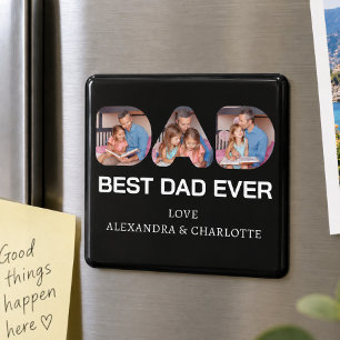 Bester Vater Aller Zeiten Foto Collage Geschenk Magnet