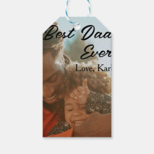 Bester Vater aller Zeiten Foto Liebe einfacher min Geschenkanhänger