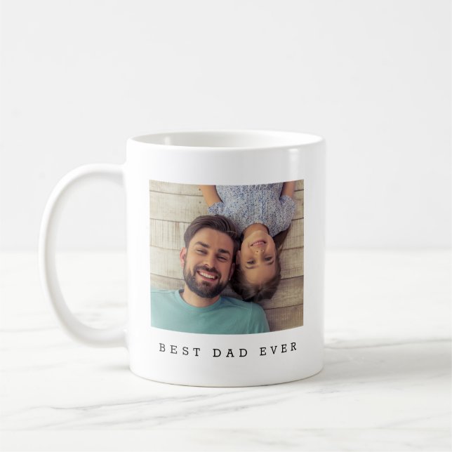 Bester Vater Aller Zeiten Foto Personalized Kaffeetasse (Links)