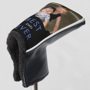 Bester Vater Aller Zeiten Foto-Putter Blau & Schwa Golf Headcover