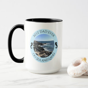 Bester Vater Aller Zeiten Foto von Blauem Ozean Me Tasse