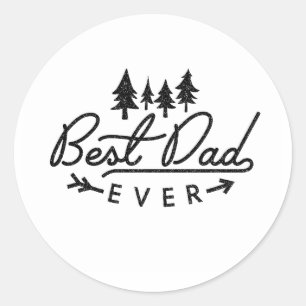 Bester Vater aller Zeiten Geschenk Runder Aufkleber