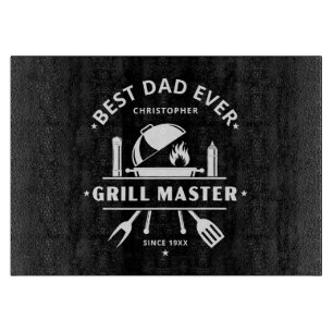 Bester Vater Aller Zeiten Grillmeister Modern Sc Schneidebrett
