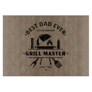 Bester Vater Aller Zeiten Grillmeister Rustikal Schneidebrett
