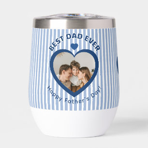 Bester Vater Aller Zeiten Herz Foto Karte Minimali