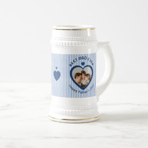 Bester Vater Aller Zeiten Herz Foto Karte Minimali Bierglas