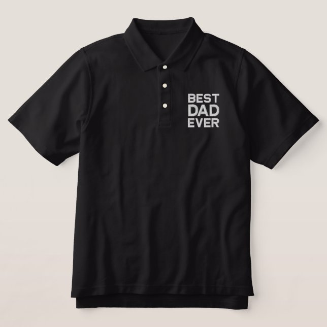 Bester Vater aller Zeiten in Schwarz und Weiß (Design Vorderseite)