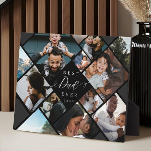 Bester Vater Aller Zeiten Moderne Fotocollage Gesc Fotoplatte