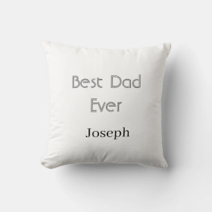 Bester Vater aller Zeiten Name einfach minimaler V Kissen