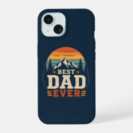 Bester Vater Aller Zeiten Retro-Berg-Handyhülle iPhone 15 Hülle