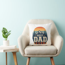 Bester Vater Aller Zeiten Retro-Berg-Kissen Kissen