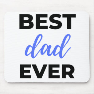 Bester Vater Aller Zeiten Schwarz Mousepad