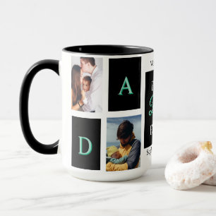 Bester Vater Aller Zeiten Schwarze Foto-Personalis Tasse