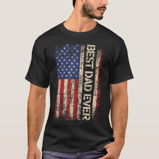 Bester Vater Aller Zeiten US-Amerikanische Flagge T-Shirt
