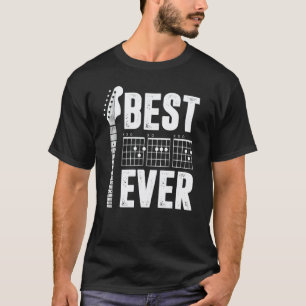 Bester Vater Aller Zeiten Vater Akkord Gitarrist V T-Shirt
