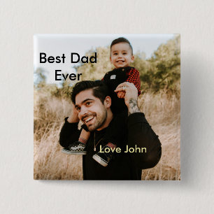 Bester Vater aller Zeiten Vater Papa Geschenk Foto Button