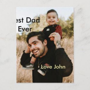 Bester Vater aller Zeiten Vater Papa Geschenk Foto Postkarte