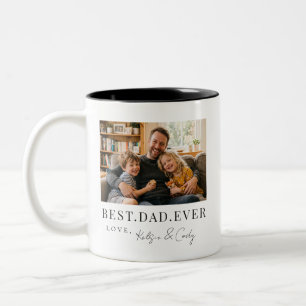 Bester Vater Aller Zeiten Vatertagsgeschenk Foto Zweifarbige Tasse