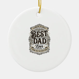 Bester Vater Aller Zeiten Vintage Gravur T-Shirt D Keramik Ornament