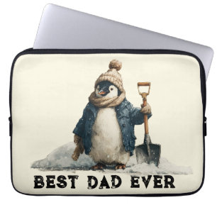 Bester Vater Aller Zeiten Winter Pinguin Design Laptopschutzhülle