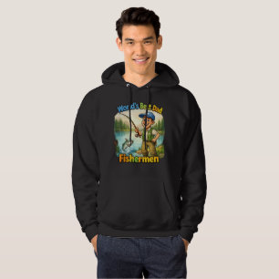 Bester Vater Angler am See Lustige Geschenkidee Hoodie