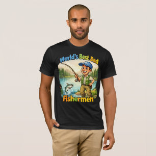 Bester Vater Angler am See Lustige Geschenkidee T-Shirt