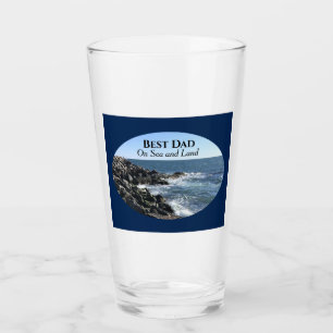 Bester Vater Atlantik Wellenmeer Marineblau Glas