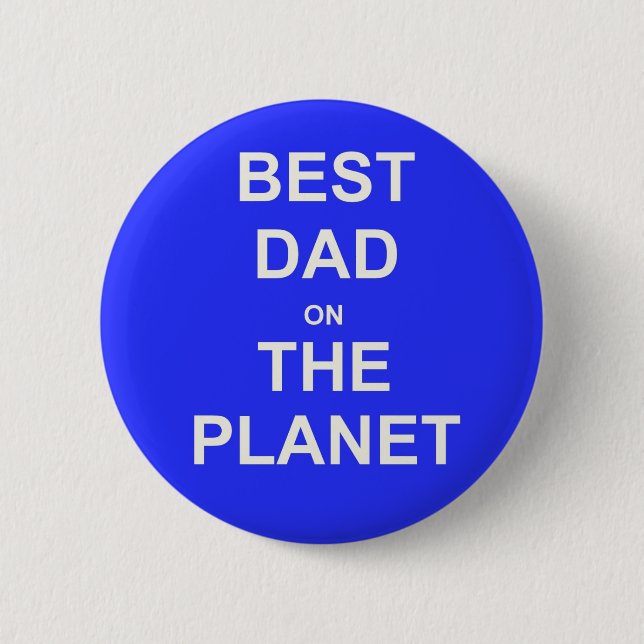 Bester VATER auf der Welt Button (Vorderseite)