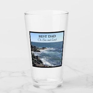Bester Vater auf See und im blauen Atlantik Niedli Glas