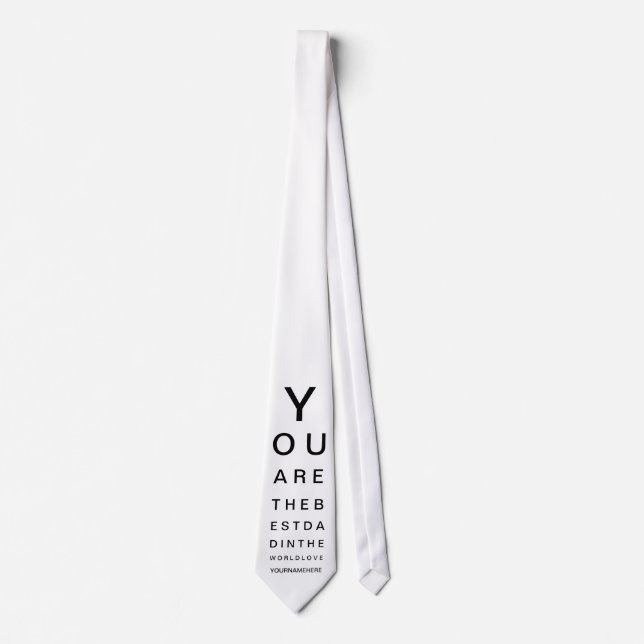 Bester Vater-Augentest Krawatte (Vorderseite)