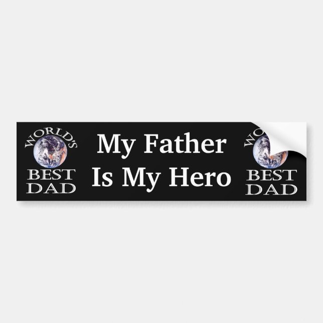 Bester Vater Autoaufkleber (Vorne)