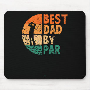 Bester Vater beim Par Golfen Lustiger Golf Golfer  Mousepad