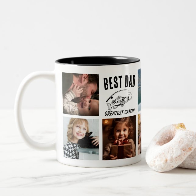 Bester Vater - Bester Fang! Tasse (Mit Donut)