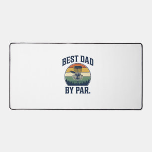 Bester Vater By Par Disc Golf Vintage Sunset Desig Schreibtischunterlage
