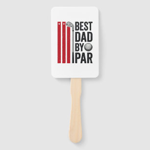 Bester Vater By Par Golf Dad Vintage Design_1 Fächer