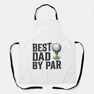 Bester Vater By Par Golf Vater Tag Vintage Design_ Schürze