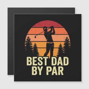 Bester Vater By Par Vintage Golf Magnetkarte