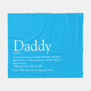Bester Vater Daddy Papa Aller Zeiten Definition Lu Fleecedecke