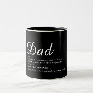 Bester Vater, Daddy, Vater überhaupt Definition Sc Zweifarbige Tasse