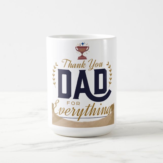 Bester Vater – Danke-Design Kaffeetasse (Mittel)