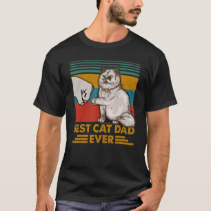 Bester Vater der Katze je Paw Faustpumpe Katze Dad T-Shirt