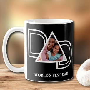 Bester Vater der Welt Foto Schwarz Kaffeetasse