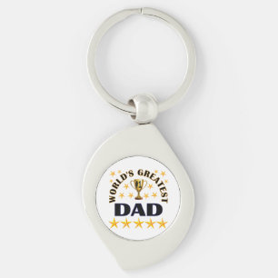 Bester Vater der Welt, goldene Sterne, Schlüsselanhänger