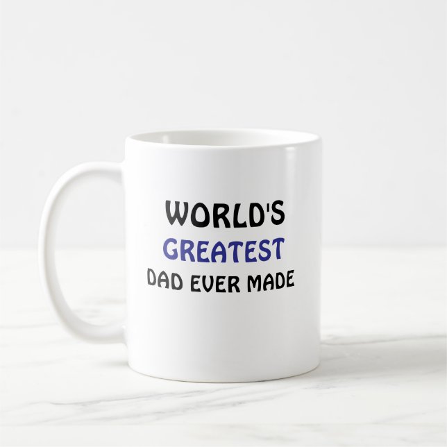 Bester Vater der Welt Kaffee-Tasse Kaffeetasse (Links)
