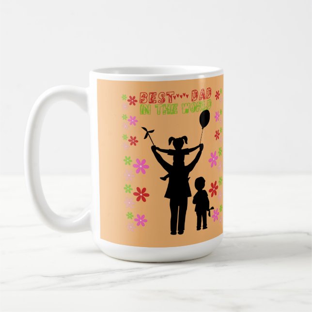 Bester Vater der Welt Kaffeetasse (Links)