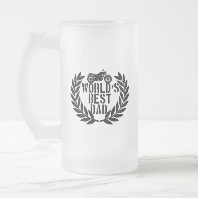 Bester Vater der Welt  Mattglas Bierglas (Links)