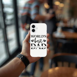 Bester Vater der Welt Personalisierte iPhone 16 Hü Hülle