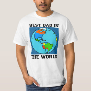 Bester Vater der Welt - Schwarzer Text T-Shirt